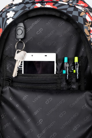 Mochila - Cinzento - Branco, vermelho e cinzento