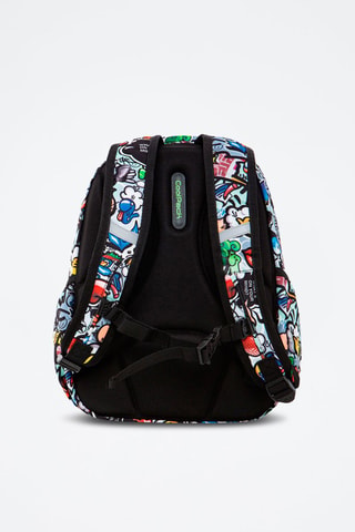 Mochila - Branco - Branco, azul e verde