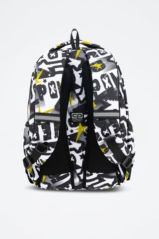 Mochila - Preto - Coolpack - Branco, preto e amarelo