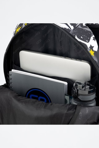 Mochila - Preto - Coolpack - Branco, preto e amarelo