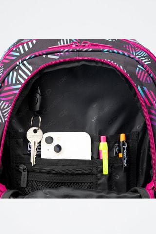 Sac à dos  -  Coolpack - Noir, vert et rose