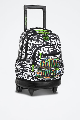 Sac à dos à roulettes  -  Coolpack - Blanc, noir et vert
