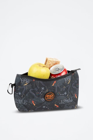 Sac à dos et trousse  -  Coolpack - Noir, orange et gris