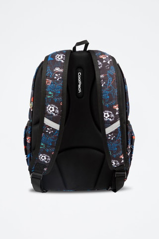 Sac à dos et trousse  -  Coolpack - Blanc, noir et bleu