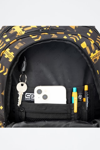 Sac à dos  -  Coolpack - Noir, jaune et marron