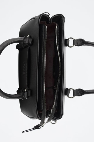 Sac à main - Blanc, gris et noir