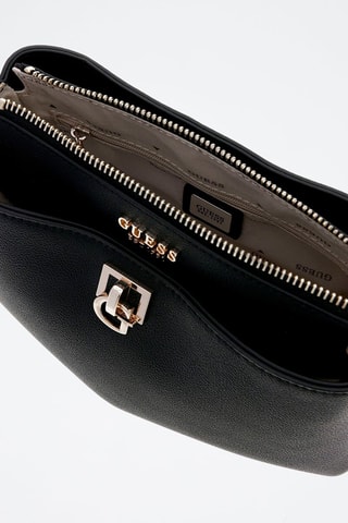 Sac bandoulière Bianca - Noir et doré