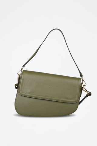 Sac porté épaule en cuir de veau - Vert