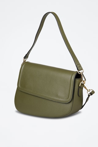 Sac porté épaule en cuir de veau - Vert