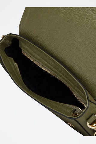 Sac porté épaule en cuir de veau - Vert