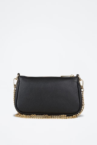 Sac bandoulière en cuir de veau - Noir