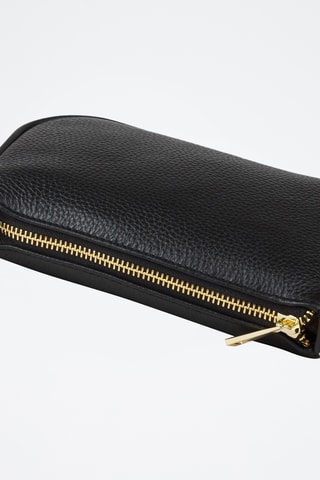 Sac bandoulière en cuir de veau - Noir