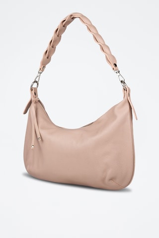 Sac porté épaule en cuir de veau - Beige