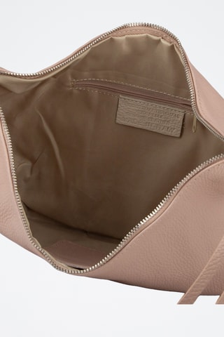 Sac porté épaule en cuir de veau - Beige