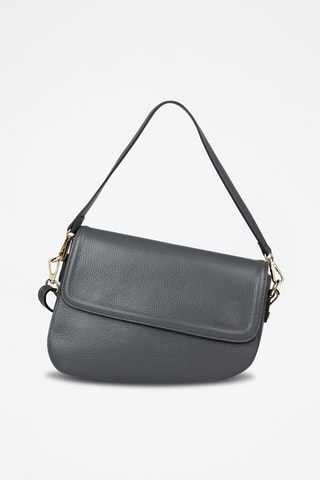 Sac porté épaule en cuir de veau - Gris