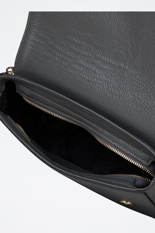 Sac porté épaule en cuir de veau - Gris