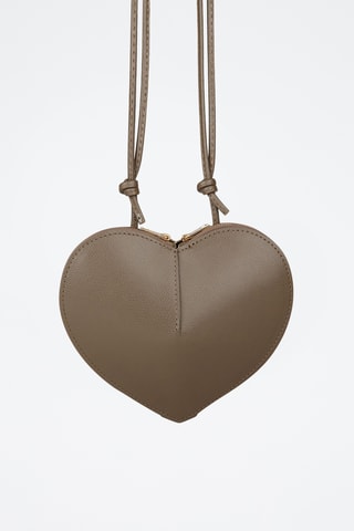 Sac bandoulière en cuir de veau - Taupe