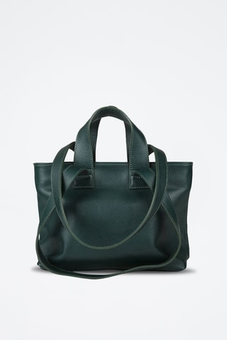 Sac porté épaule en cuir de veau - Vert