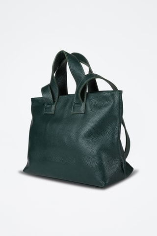 Sac porté épaule en cuir de veau - Vert