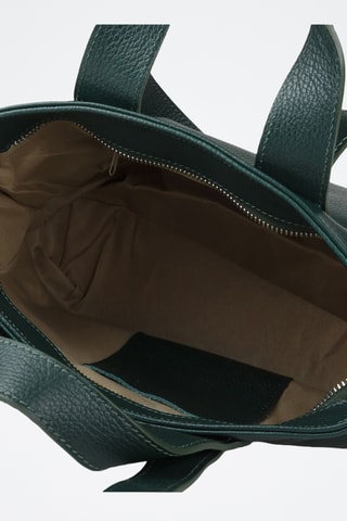 Sac porté épaule en cuir de veau - Vert