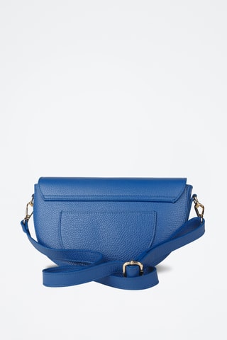 Sac bandoulière en cuir de veau - Bleu
