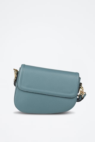 Sac bandoulière en cuir de veau - Bleu