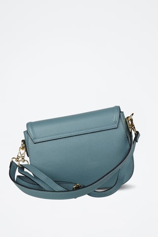 Sac bandoulière en cuir de veau - Bleu