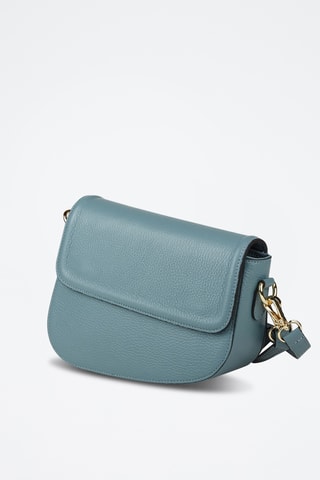 Sac bandoulière en cuir de veau - Bleu