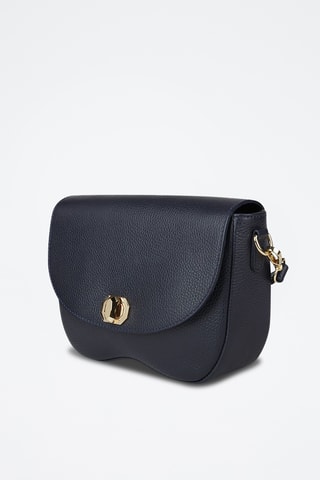 Sac bandoulière en cuir de veau - Bleu