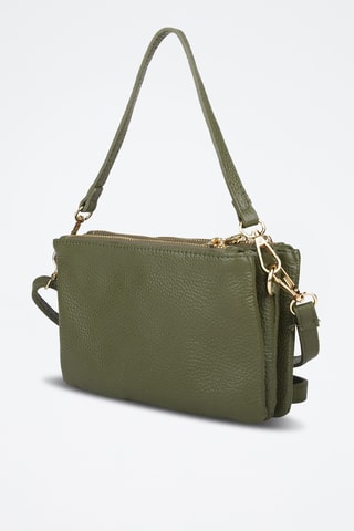 Sac porté épaule en cuir de veau - Vert