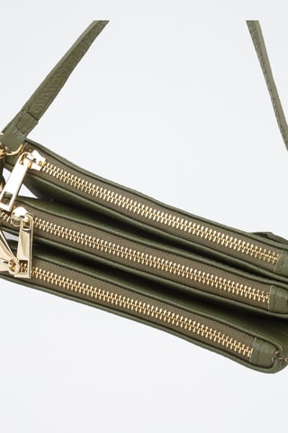 Sac porté épaule en cuir de veau - Vert