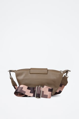Sac bandoulière en cuir de veau - Taupe