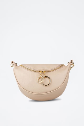 Sac bandoulière en cuir de veau - Beige