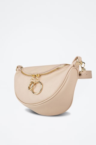 Sac bandoulière en cuir de veau - Beige