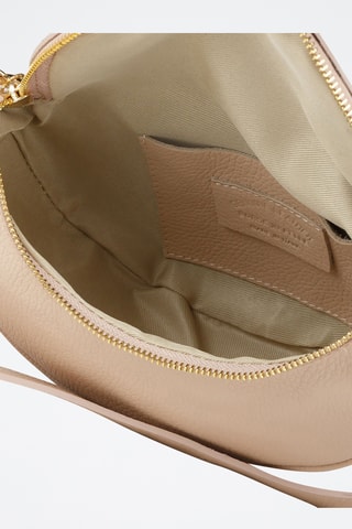 Sac bandoulière en cuir de veau - Beige