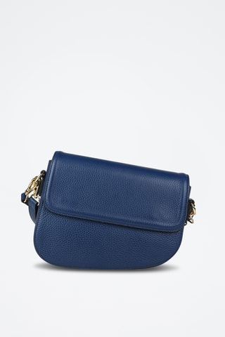 Sac bandoulière en cuir de veau - Bleu marine