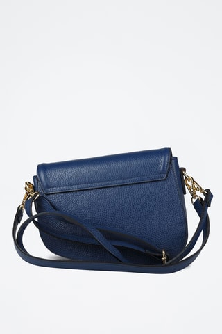 Sac bandoulière en cuir de veau - Bleu marine