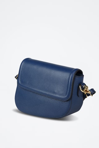 Sac bandoulière en cuir de veau - Bleu marine