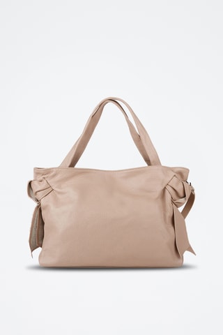 Cabas en cuir de veau - Beige