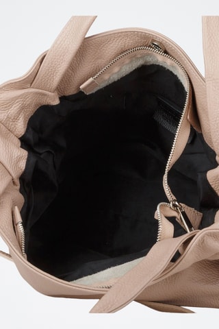 Cabas en cuir de veau - Beige