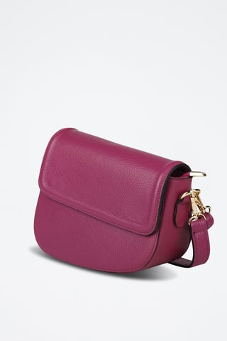 Sac bandoulière en cuir de veau - Fuchsia