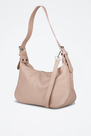 Sac porté épaule en cuir de veau - Beige
