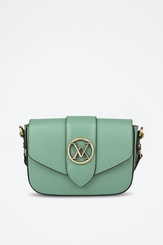 Sac bandoulière en cuir de veau - Vert