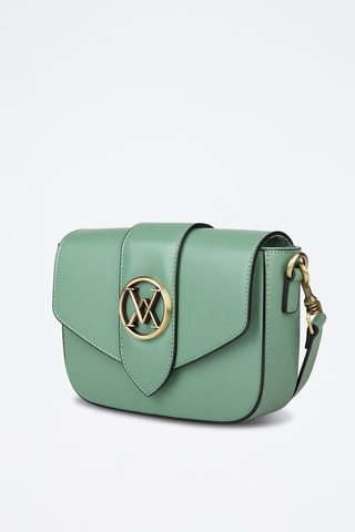 Sac bandoulière en cuir de veau - Vert