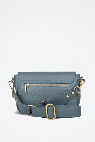 Sac bandoulière en cuir de veau - Bleu