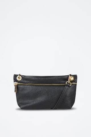 Sac bandoulière en cuir de veau - Noir