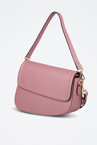 Sac porté épaule en cuir de veau - Rose