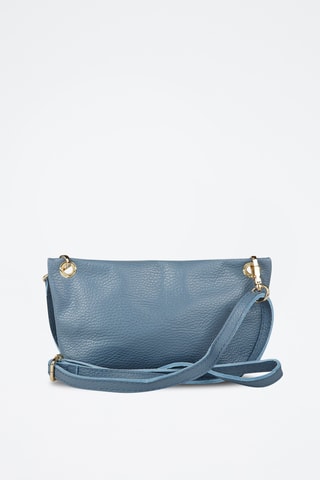 Sac bandoulière en cuir de veau - Bleu