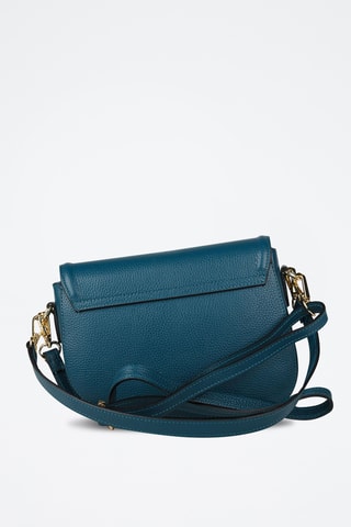 Sac bandoulière en cuir de veau - Bleu