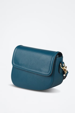 Sac bandoulière en cuir de veau - Bleu
